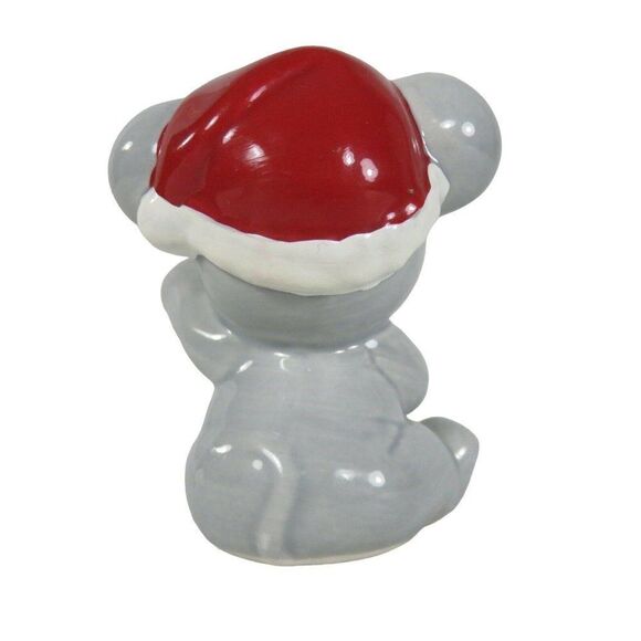 Vintage 80s Russ Berrie Christmas Jolly Holidays Santa Mouse Figurine - Picture 4 of 6